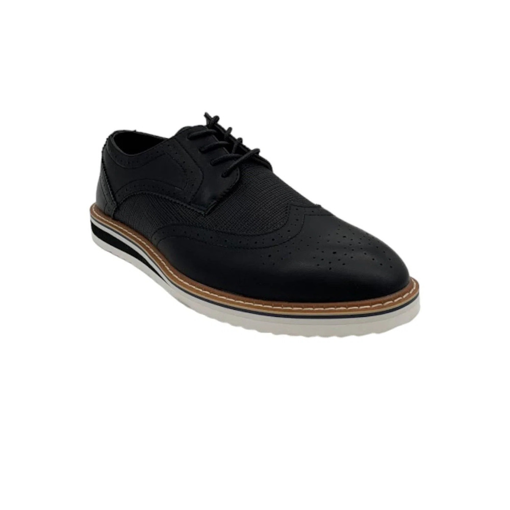 Vance Co. Men's Vance Co. Warrick Wingtip Derby Black - Medium